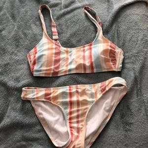 Xhilaration Striped Bathing Suit